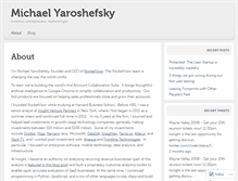 Tablet Screenshot of michaelyaroshefsky.com